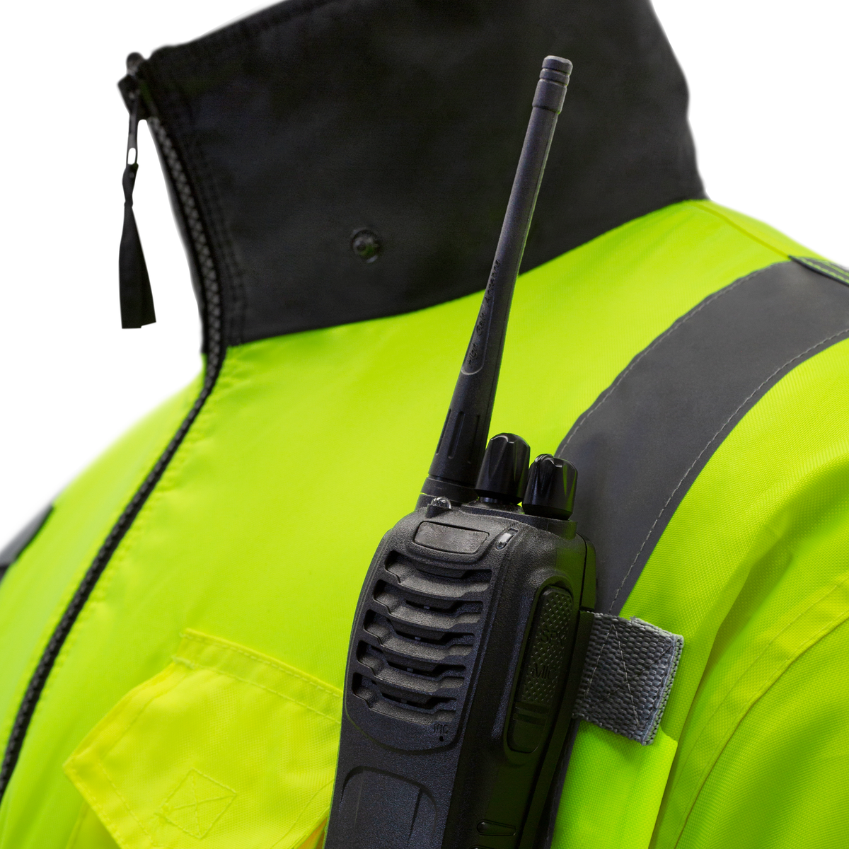 Jorestech Hi-Vis Safety Bomber Jacket with Reflective Stripes