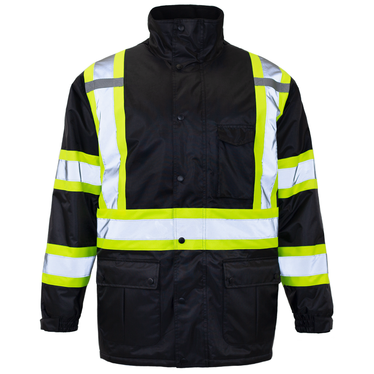 Jorestech Hi-Vis Two-Tone Safety Jacket with Reflective Stripes