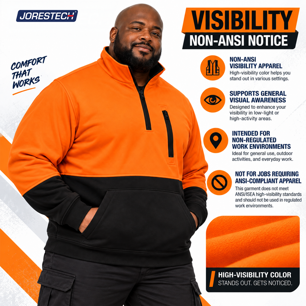 Jorestech Hi-Vis Safety Sweater