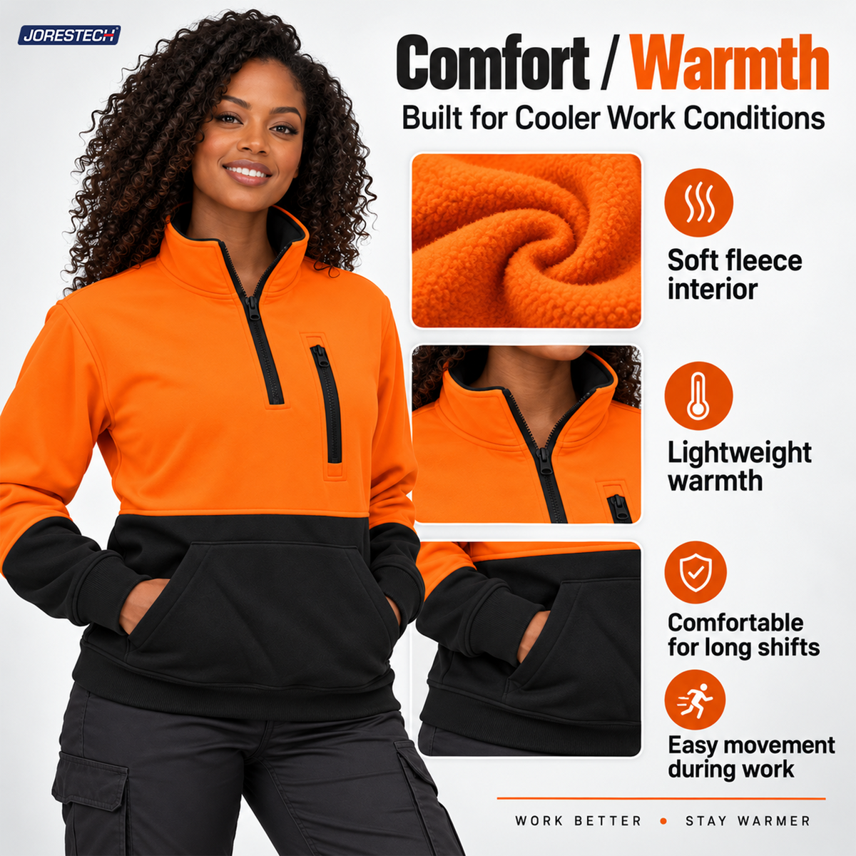 Jorestech Hi-Vis Safety Sweater