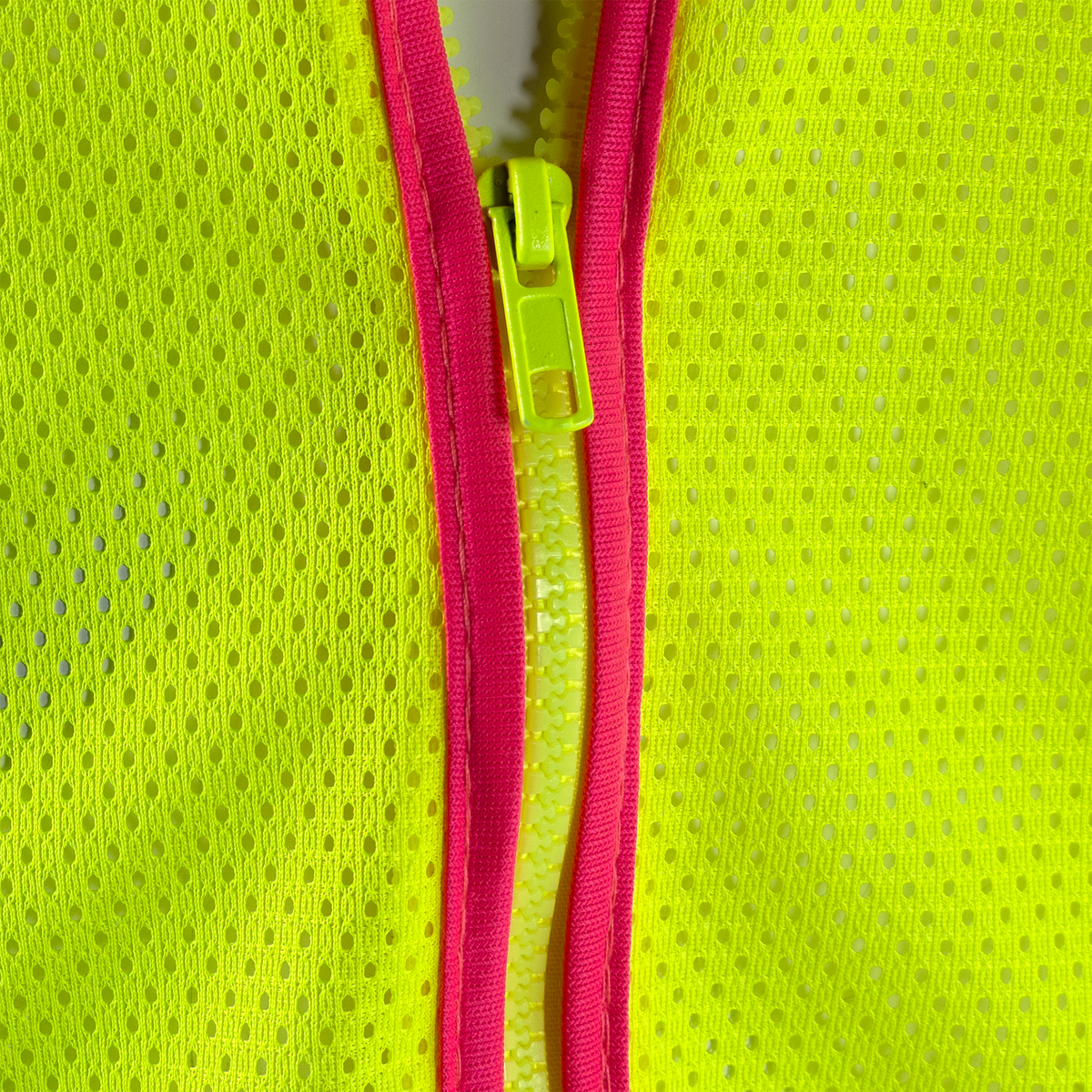 Jorestech Hi-Vis Mesh Safety Vest with Pink Contrasting Strips and Reflective Tapes