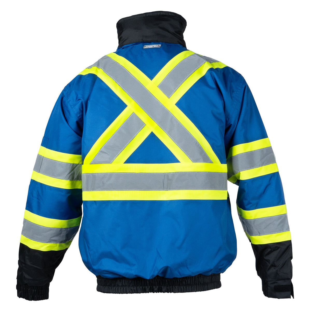 Jorestech Hi-Vis X-Back Two-Tone Safety Bomber Jacket with Reflective Stripes