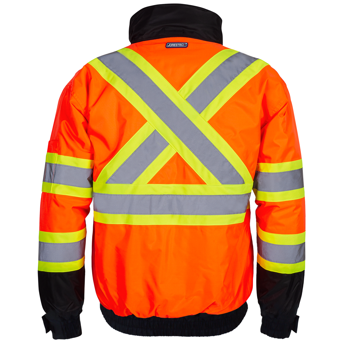 Jorestech Hi-Vis X-Back Two-Tone Safety Bomber Jacket with Reflective Stripes