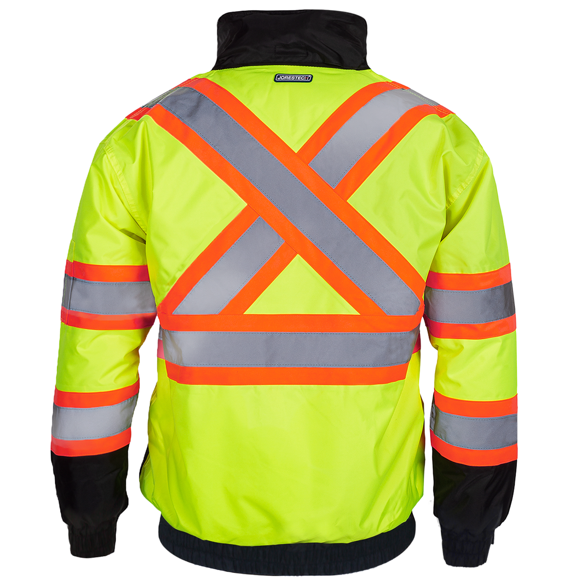 Jorestech Hi-Vis X-Back Two-Tone Safety Bomber Jacket with Reflective Stripes