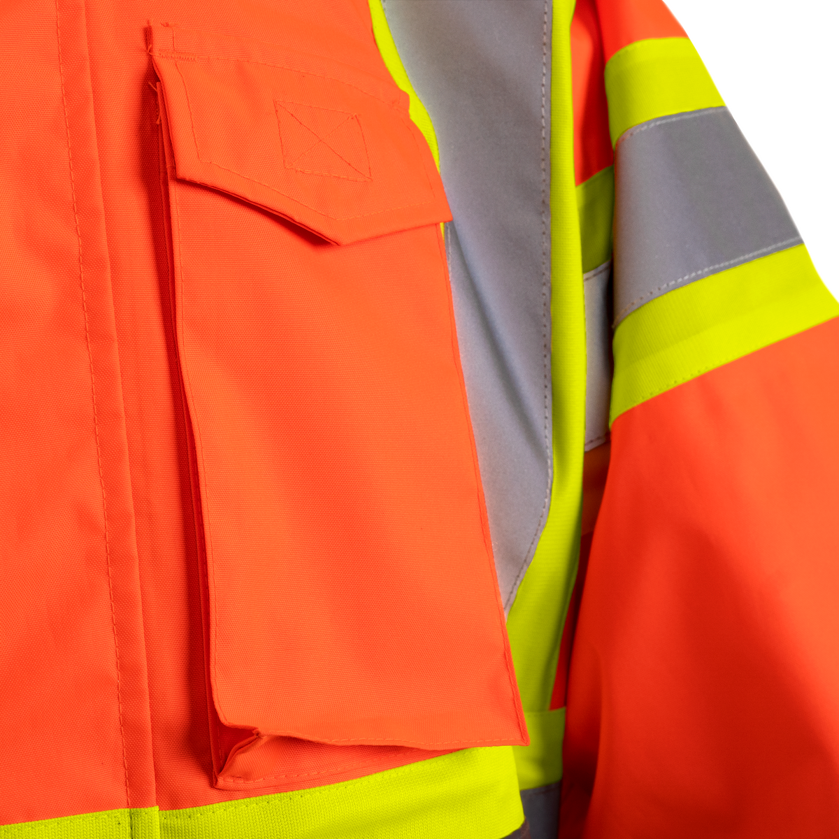 Jorestech Hi-Vis Two-Tone Safety Rain Jacket With X Reflective Stripes