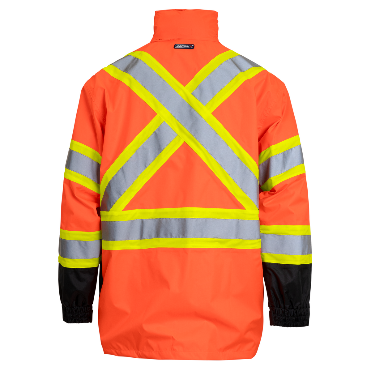 Jorestech Hi-Vis Two-Tone Safety Rain Jacket With X Reflective Stripes