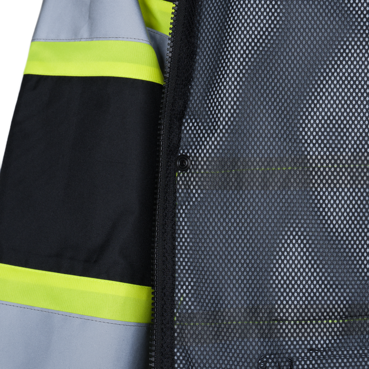 Jorestech Hi-Vis Two-Tone Safety Rain Jacket With X Reflective Stripes