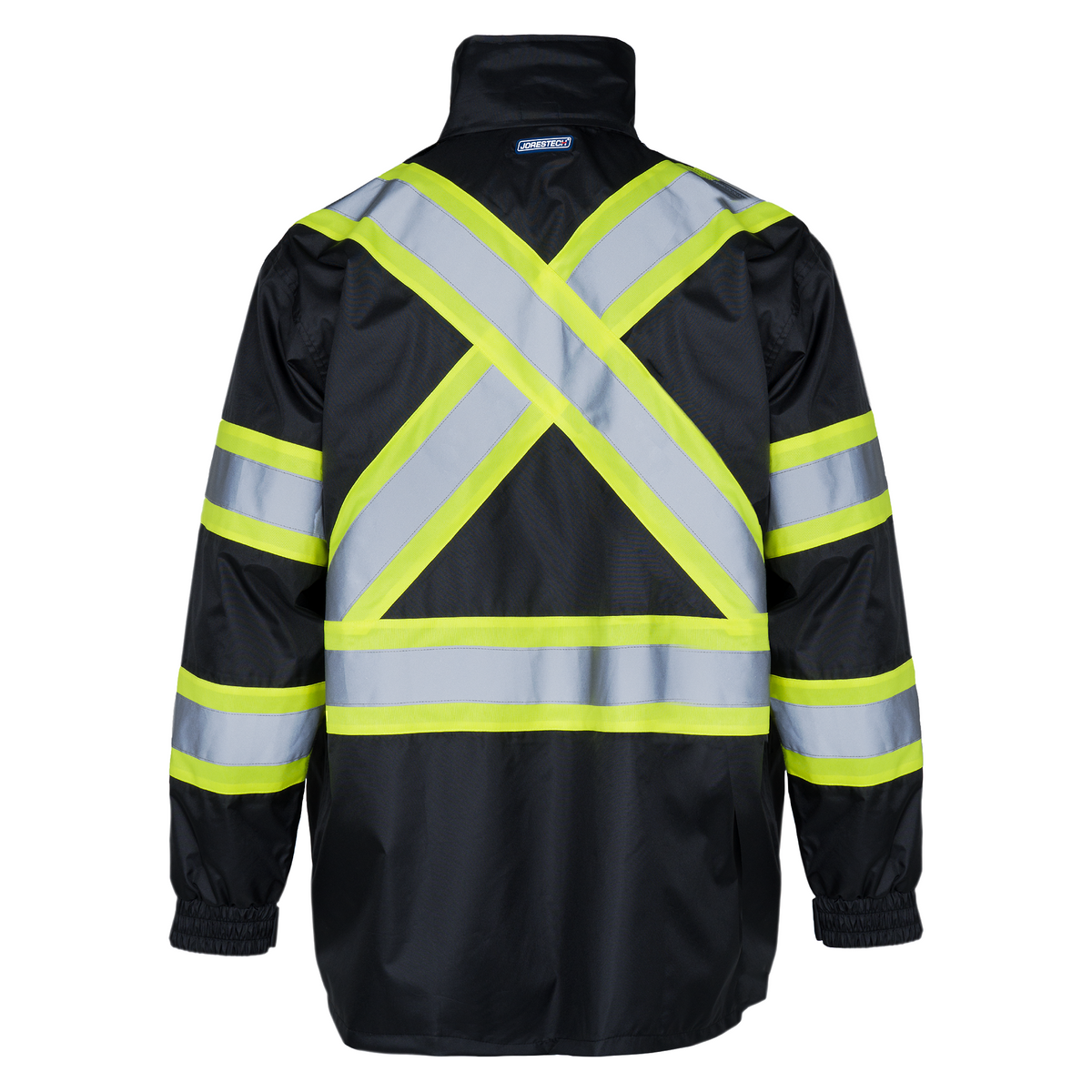 Jorestech Hi-Vis Two-Tone Safety Rain Jacket With X Reflective Stripes