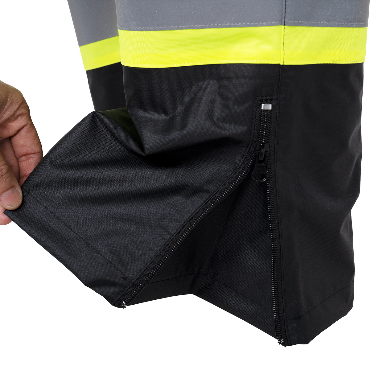 Jorestech Hi-Vis Two-Tone Orange/Black Rain Pants with Reflective Strips