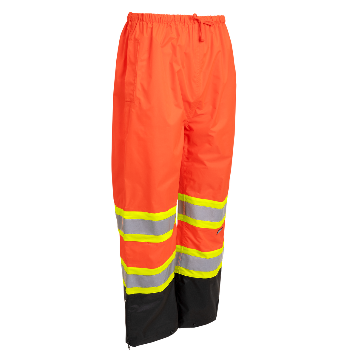 Jorestech Hi-Vis Two-Tone Orange/Black Rain Pants with Reflective Strips