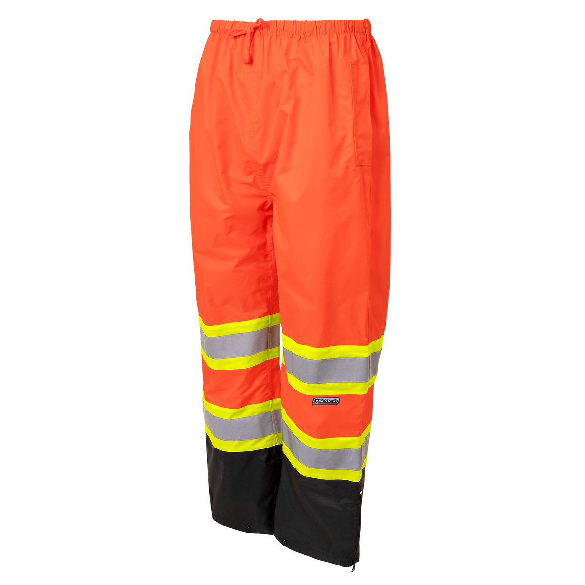 Jorestech Hi-Vis Two-Tone Orange/Black Rain Pants with Reflective Strips