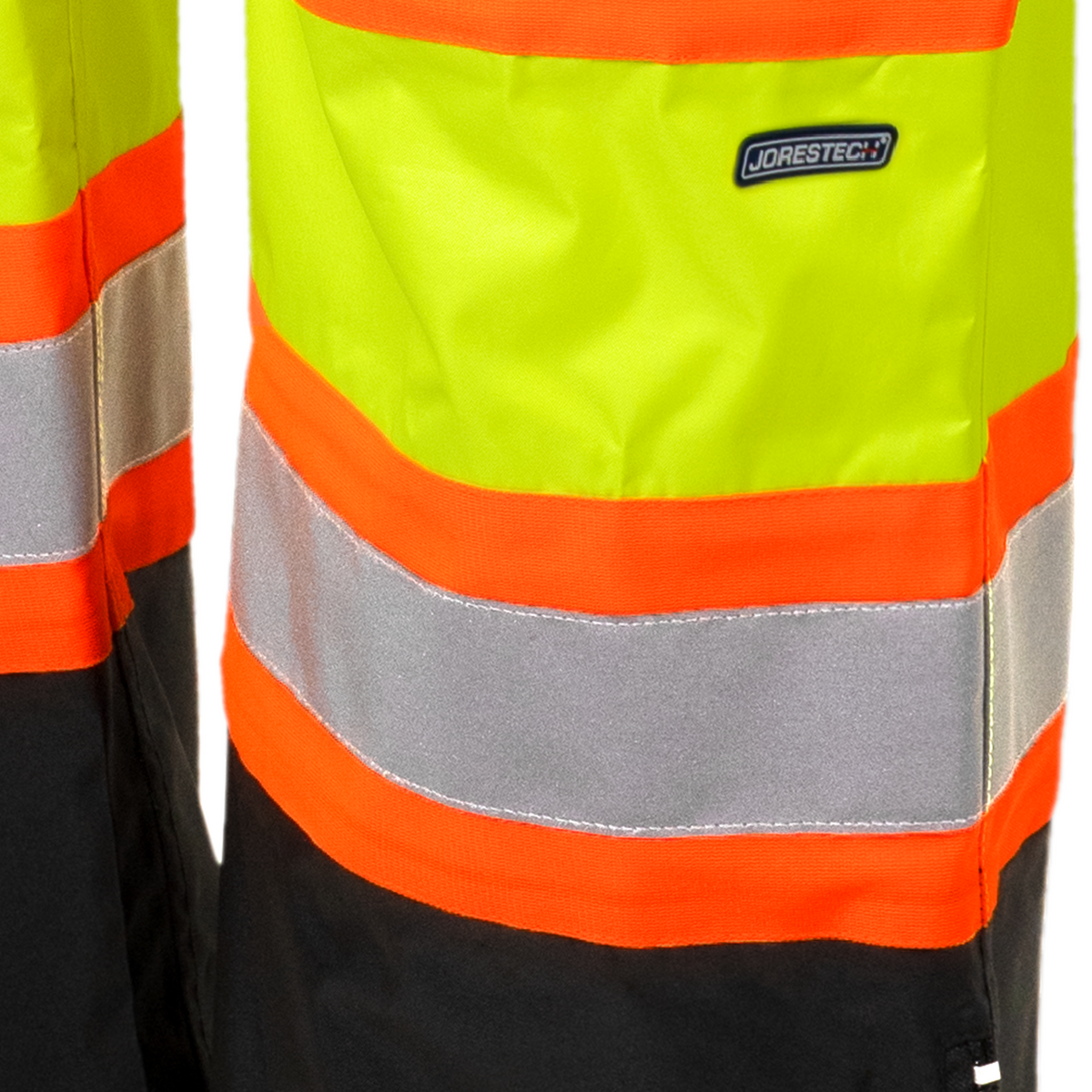 Jorestech Hi-Vis Two-Tone Orange/Black Rain Pants with Reflective Strips