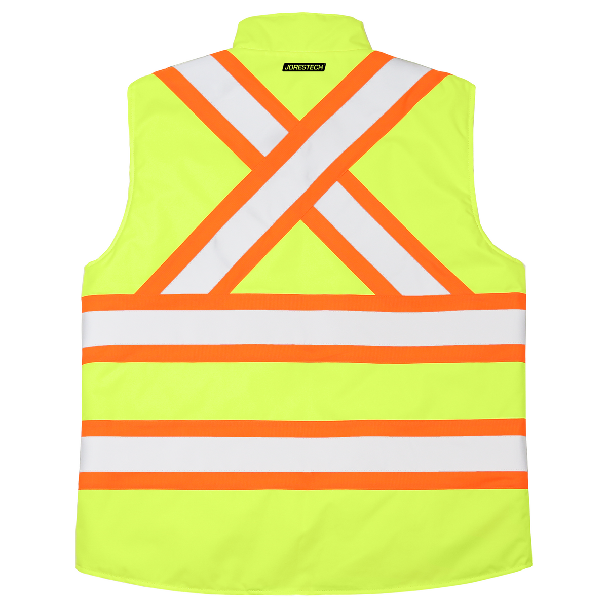 Jorestech Hi-Vis X-Back Reversible Insulated Safety Vest with Reflective Strips