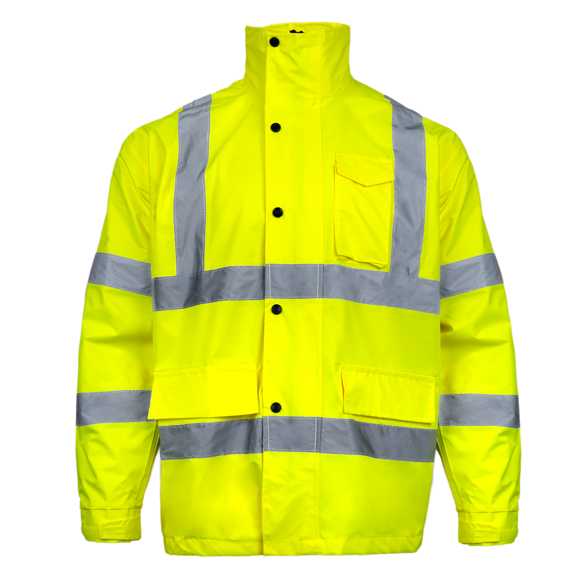 Jorestech Hi-Vis Yellow Rain Jacket with 2" Reflective Strips