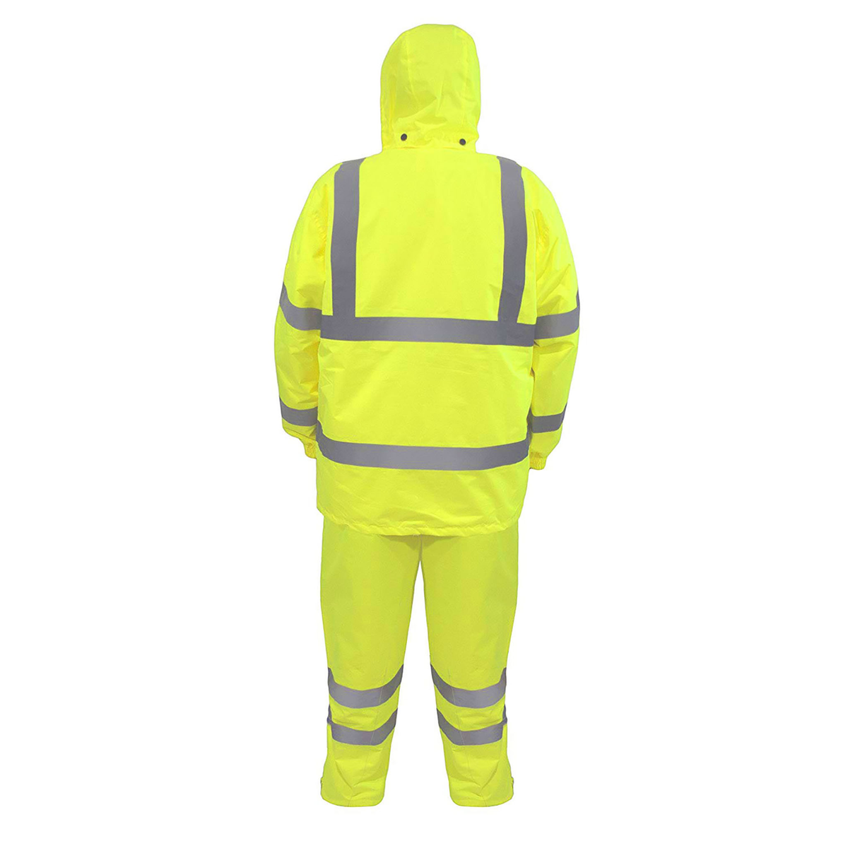 Jorestech Hi-Vis Yellow Rain Set - Pants & Jacket with 2" Reflective Strips