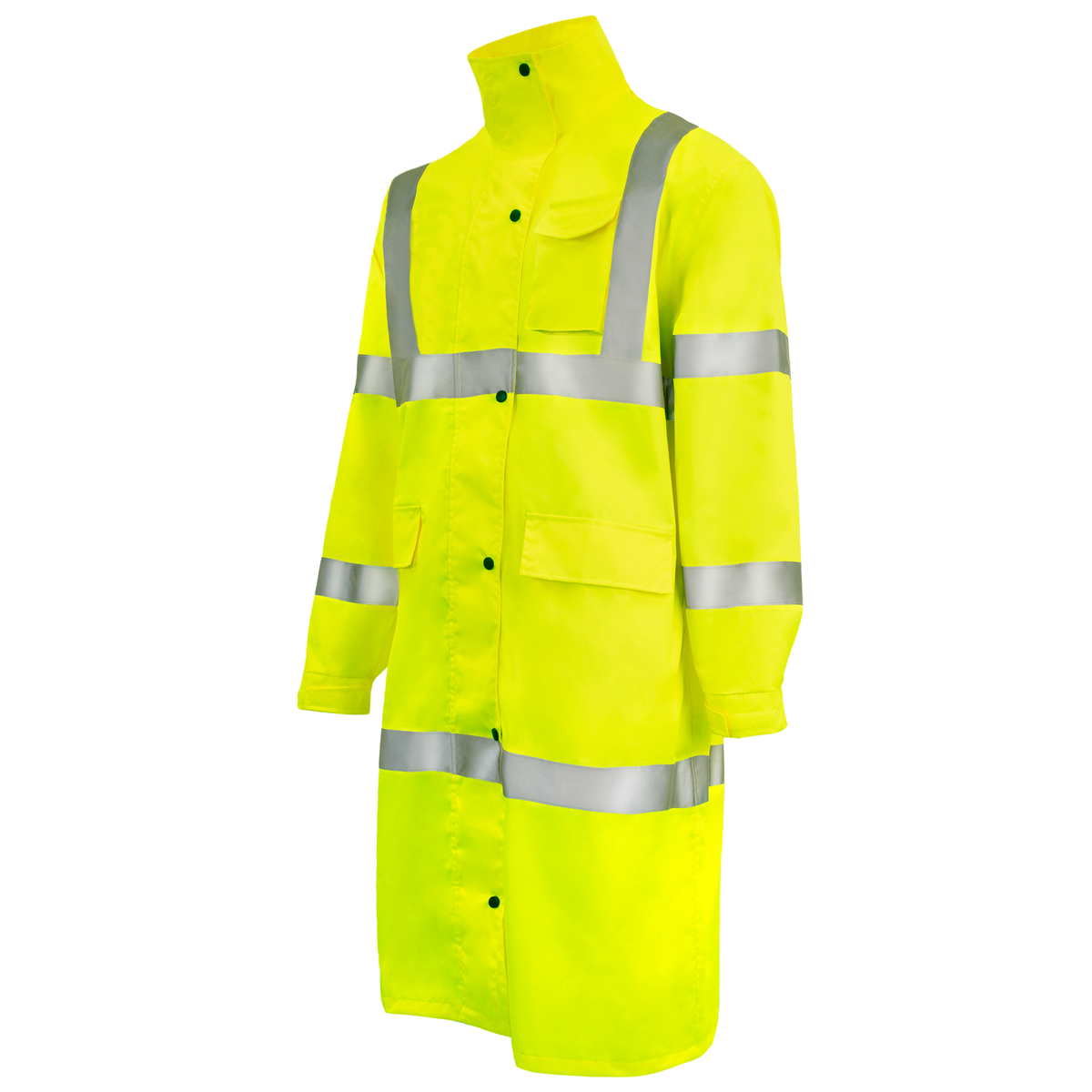 Jorestech Hi-Vis Yellow Raincoat with 2" Reflective Strips