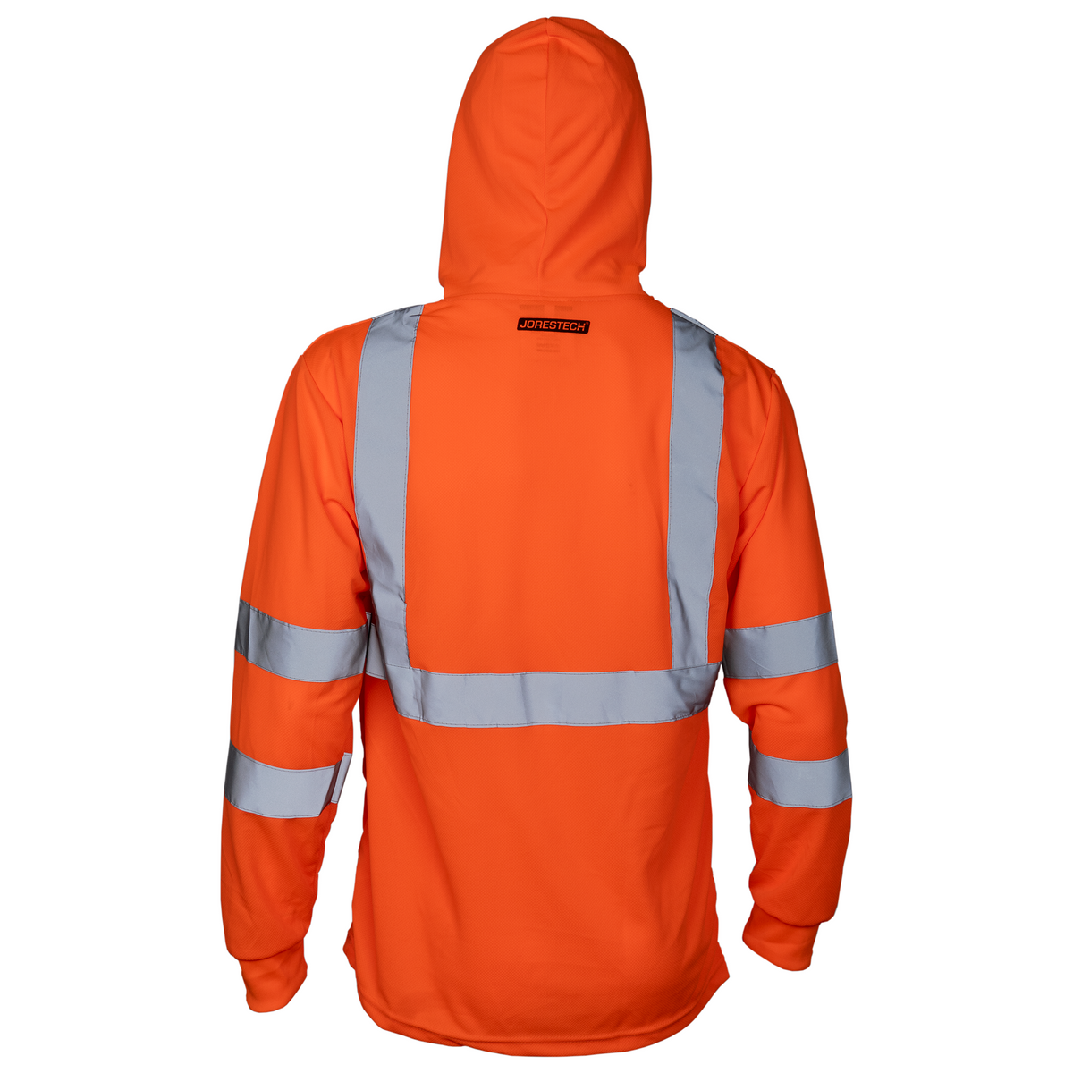 Jorestech High-Vis Long Sleeve Safety Shirt With Reflective Strips and Hoodie