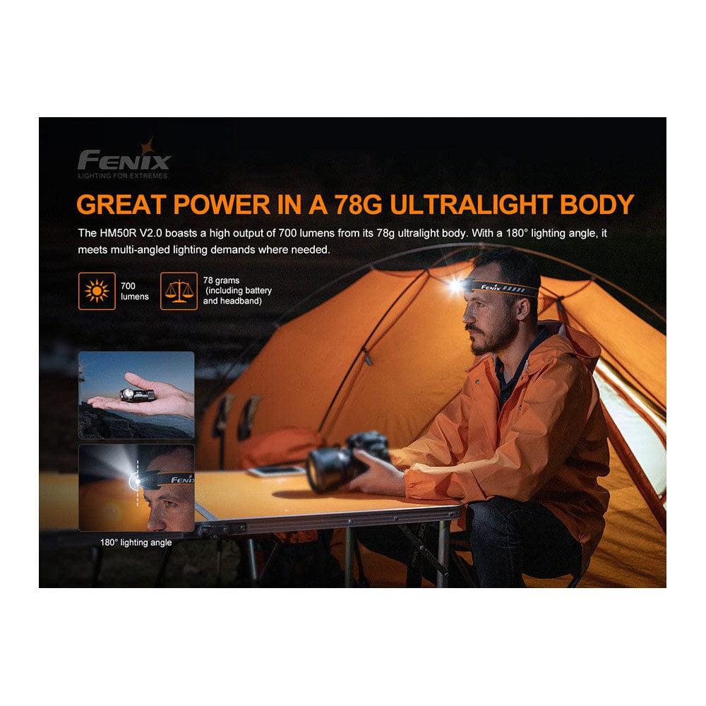 Fenix HM50R V2.0 LED Headlamp - 700 Lumens