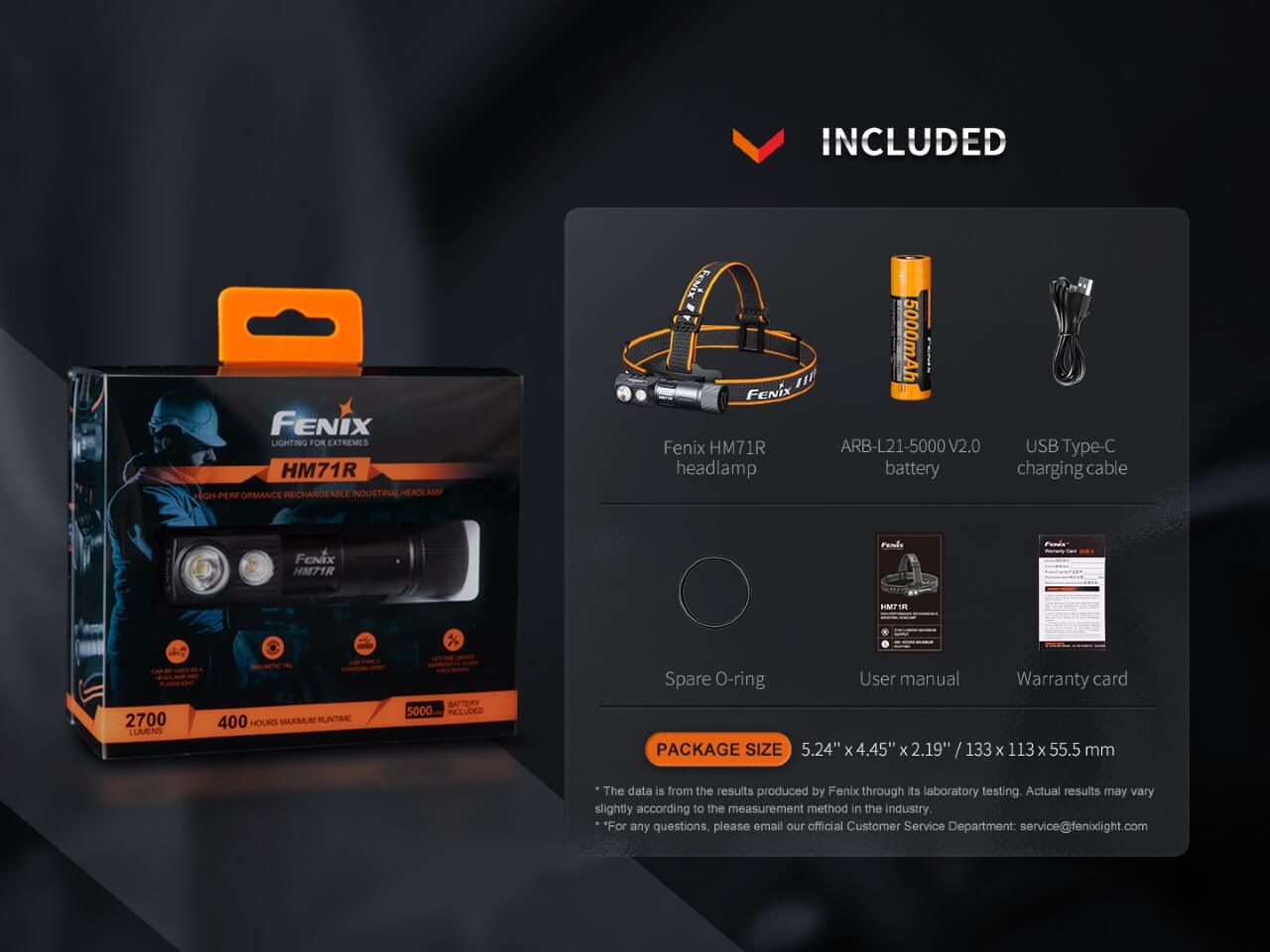Fenix HM71R Rechargeable Industrial LED Headlamp Fenix HM71R Rechargeable Industrial LED Headlamp