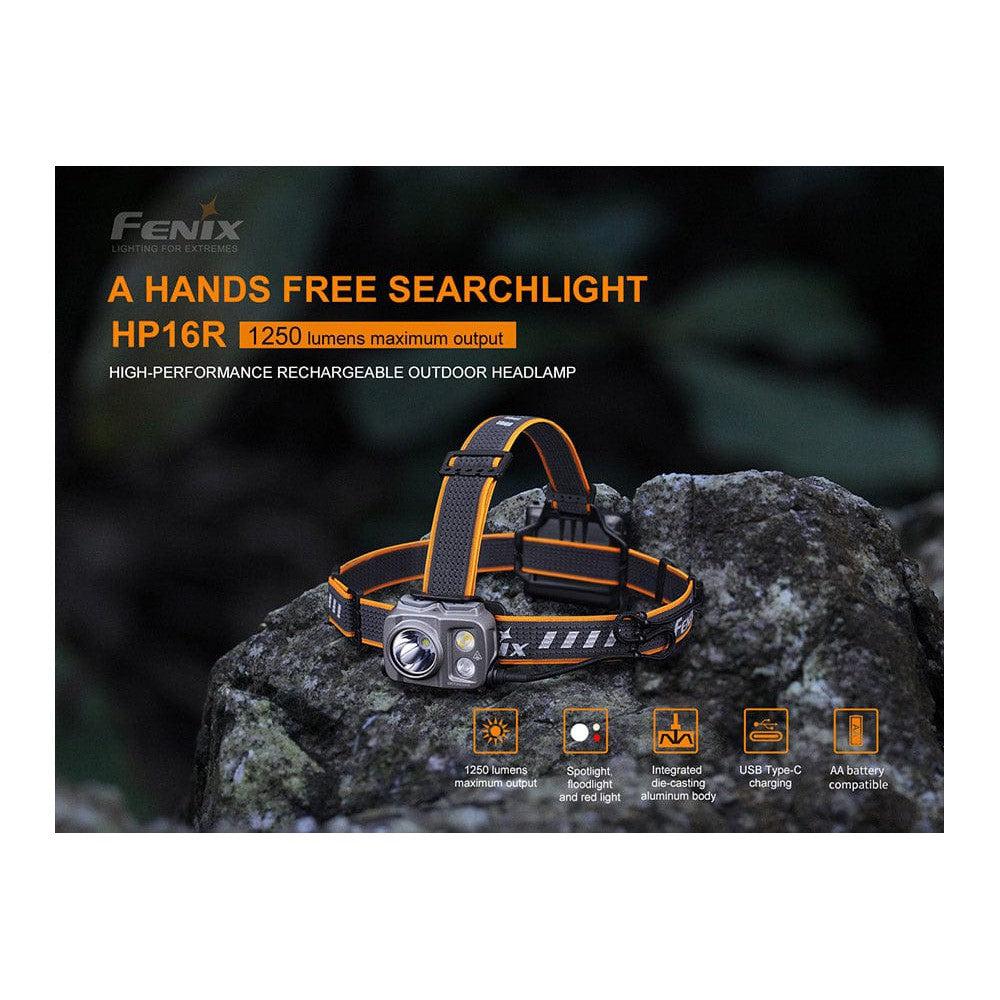 Fenix HP16R Rechargeable Headlamp - 1250 Lumens