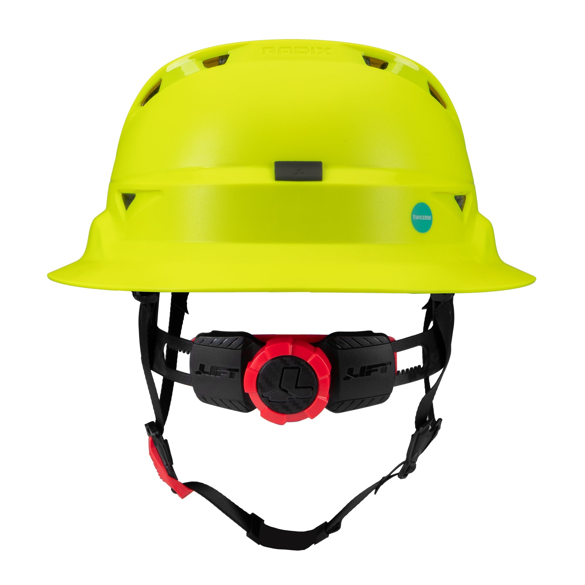 Lift Safety Radix Full Brim Vented Safety Helmet with Twiceme
