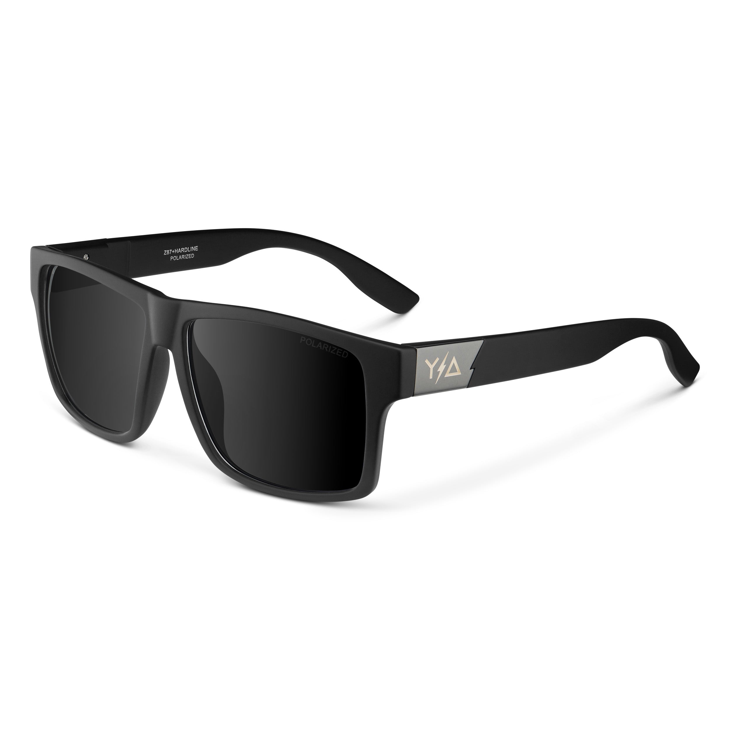 Wye Delta Z87 Hardline Matte Black Polarized Safety Glasses