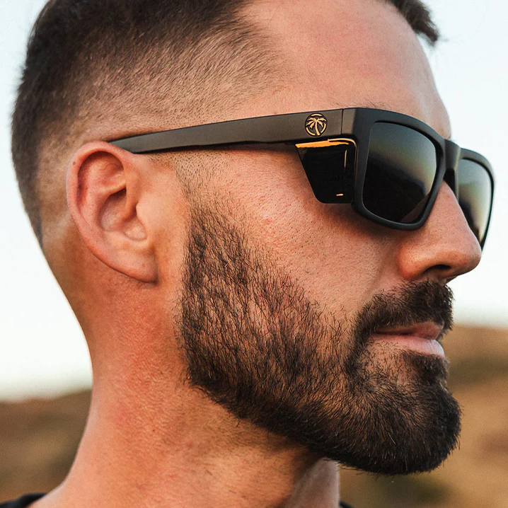 Man wearing Heat Wave Performance Vise Safety Sunglasses