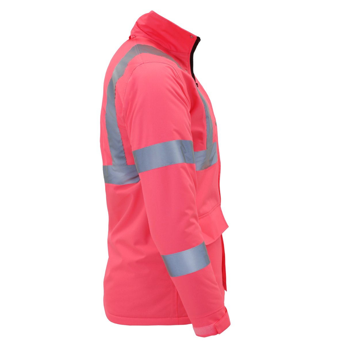 Jorestech Women's Hi-Vis Pink Safety Jacket with Reflective Stripes