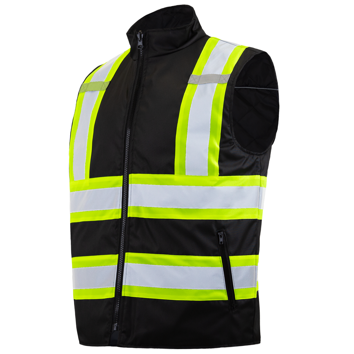 Jorestech Hi-Vis Two-Tone Reversible Insulated Safety Vest with Reflective Strips