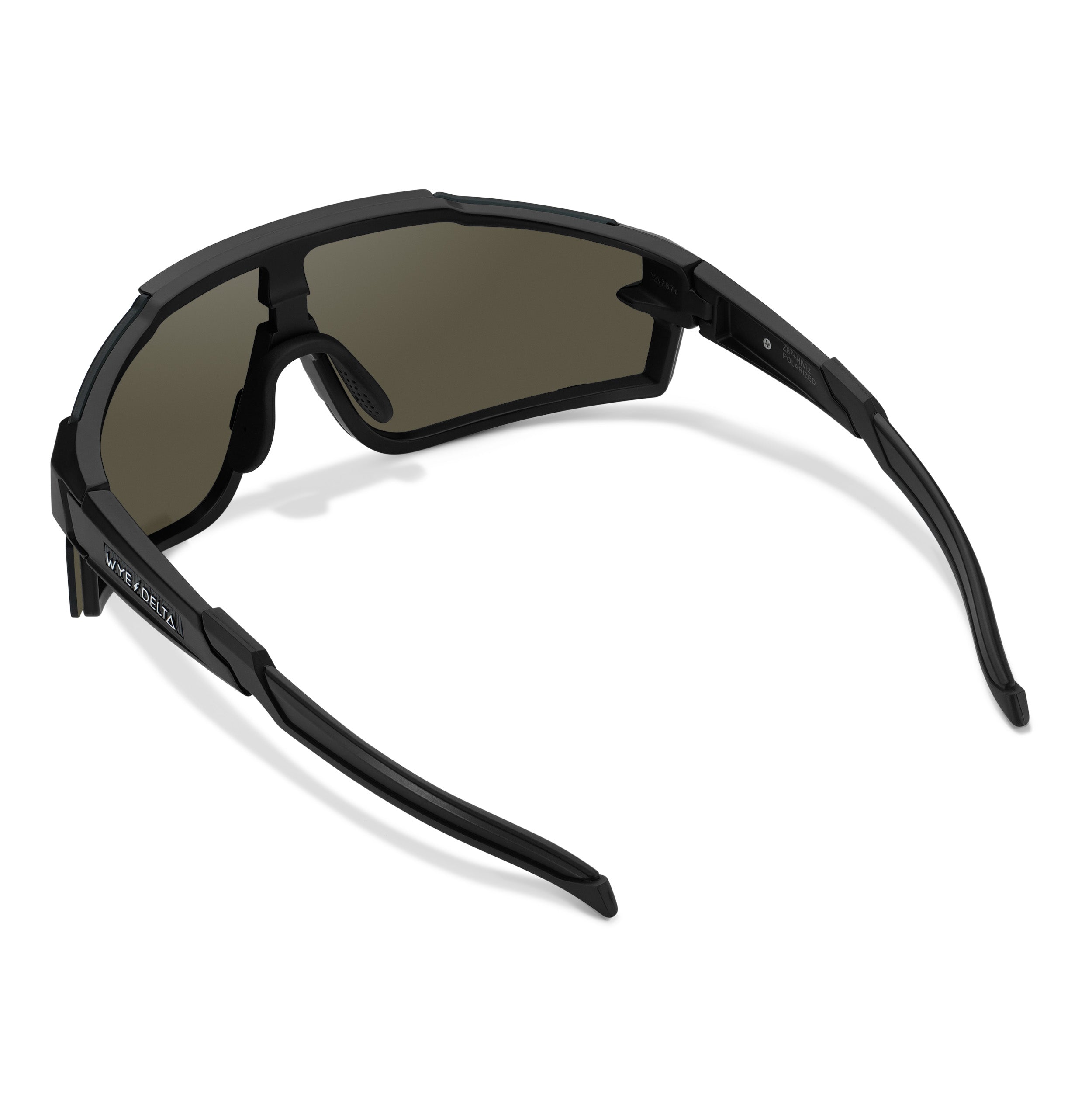 Wye Delta Z87+ HiViz 2.0 Matte Ice Blue Polarized Safety Glasses