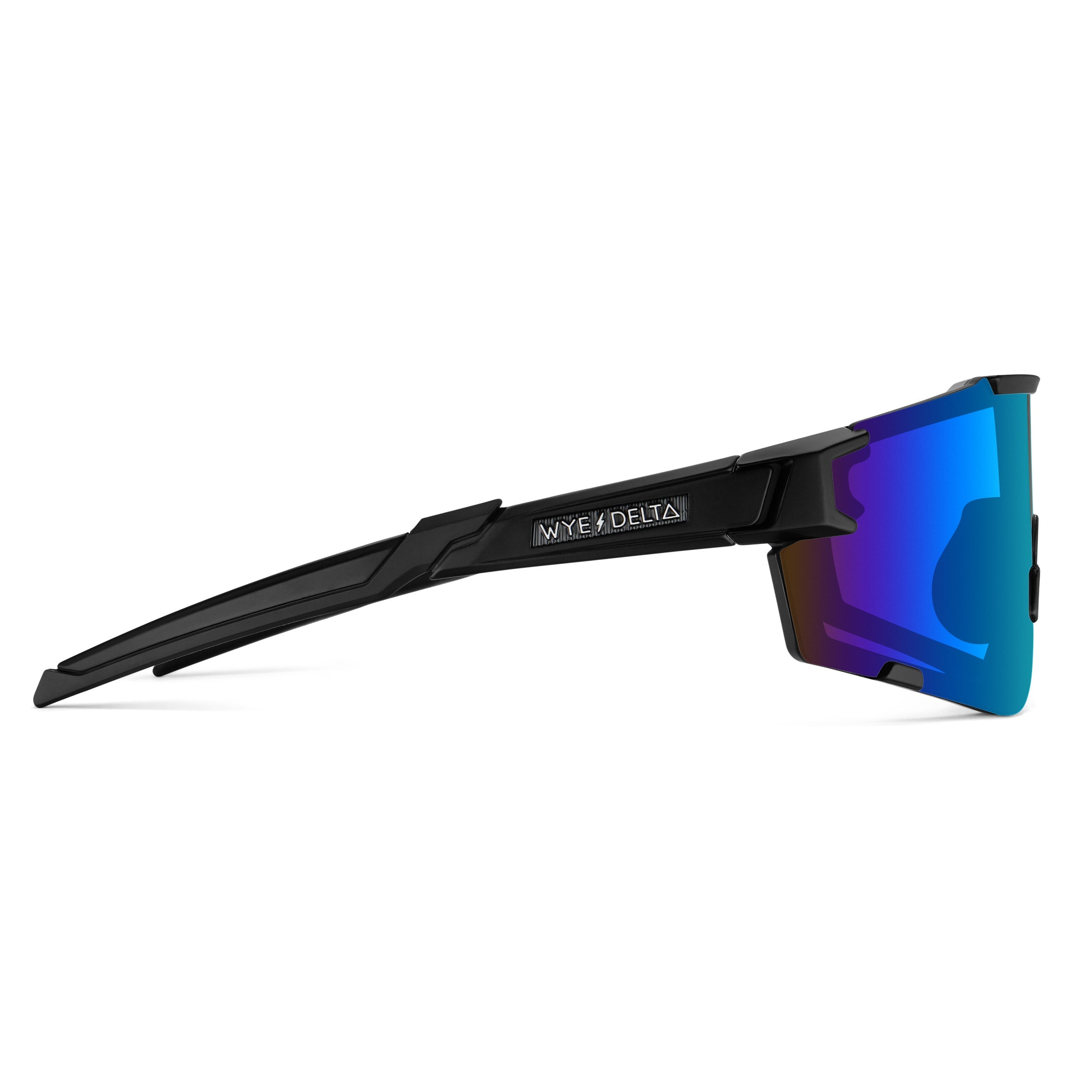 Wye Delta Z87+ HiViz 2.0 Matte Ice Blue Polarized Safety Glasses
