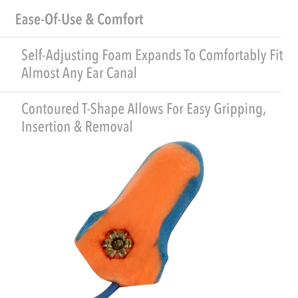 Howard Leight Laser Trak LT-30 Corded Metal Detectable Earplugs easy to use