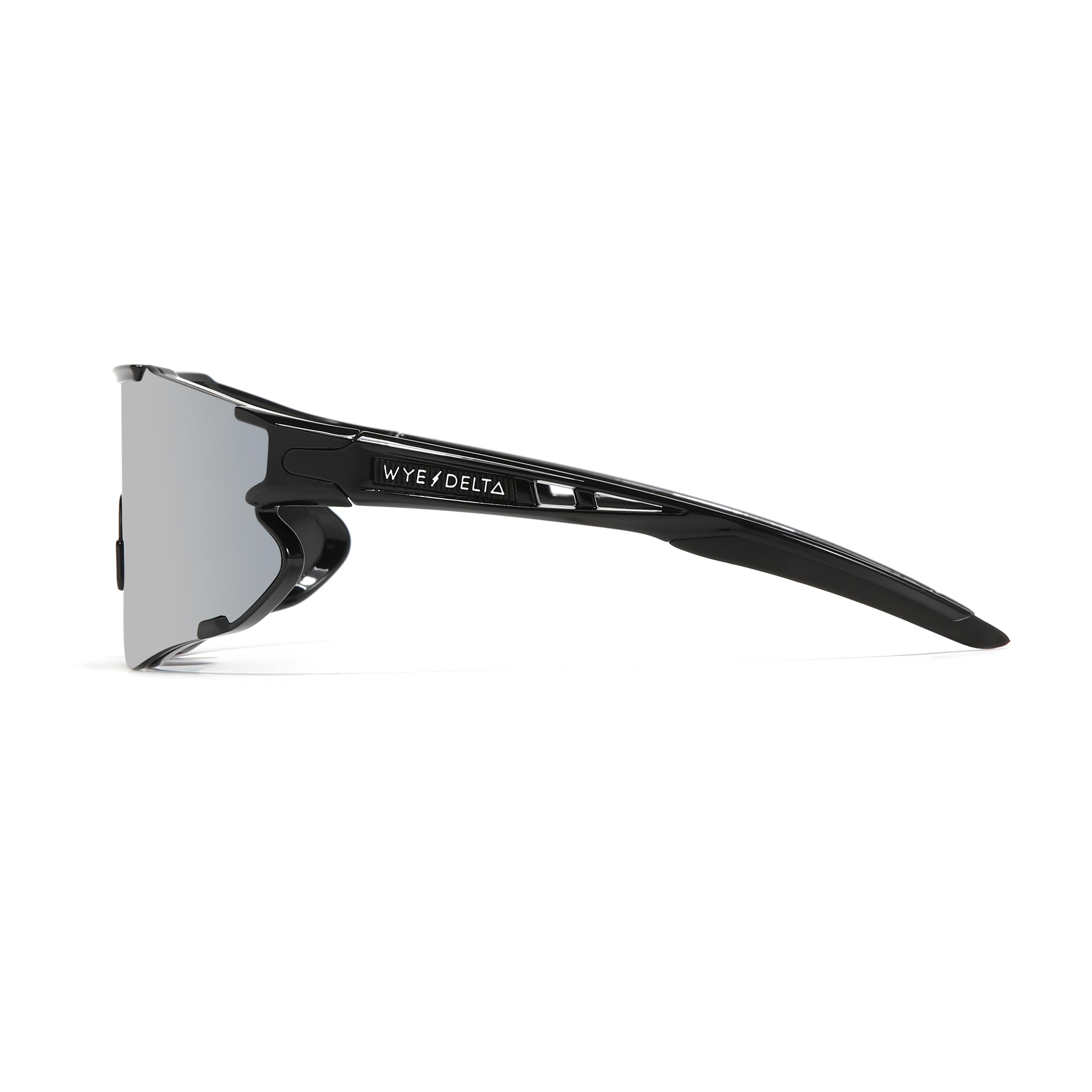 Wye Delta Z87+ HiViz Black Mirror Polarized Safety Glasses