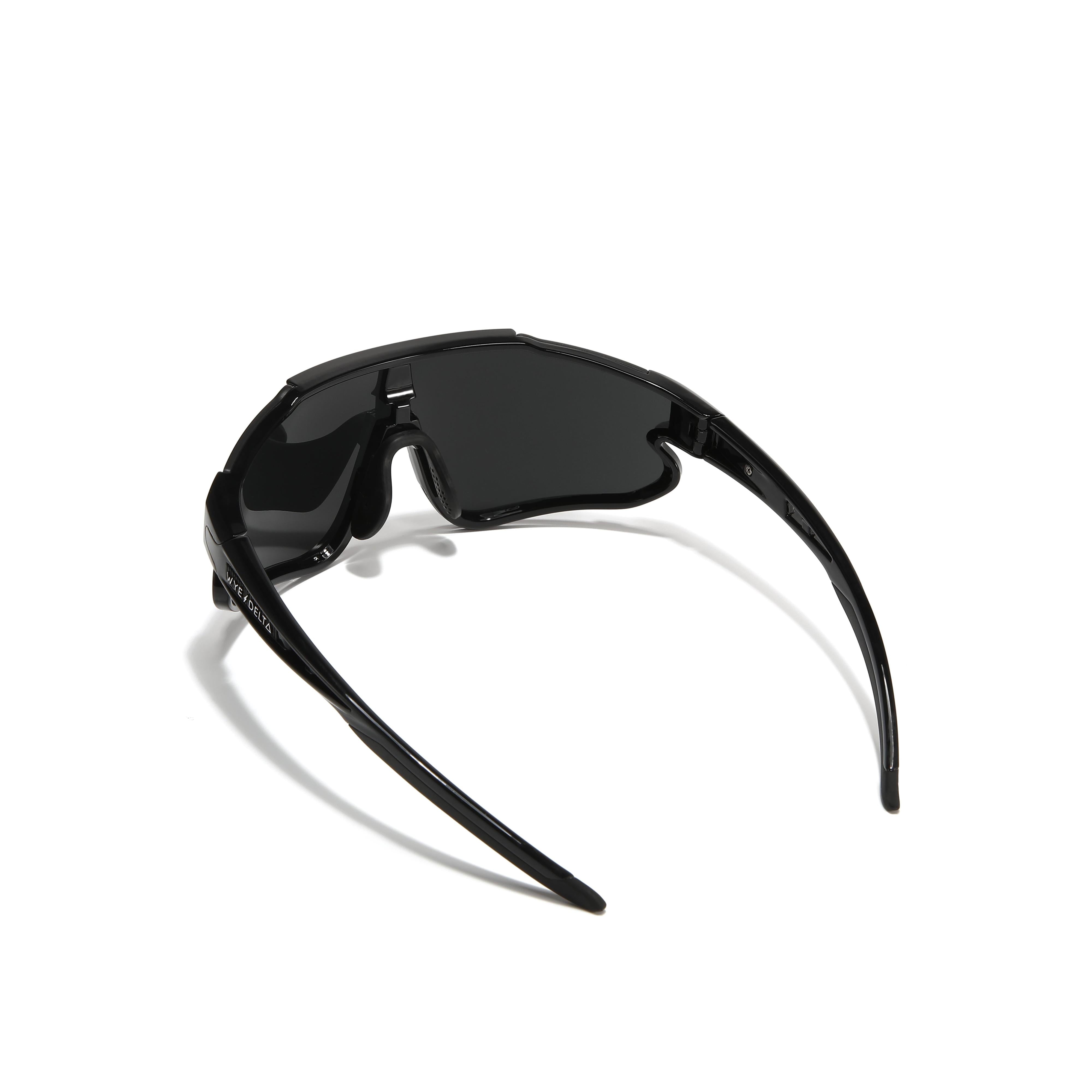 Wye Delta Z87+ HiViz Black Mirror Polarized Safety Glasses