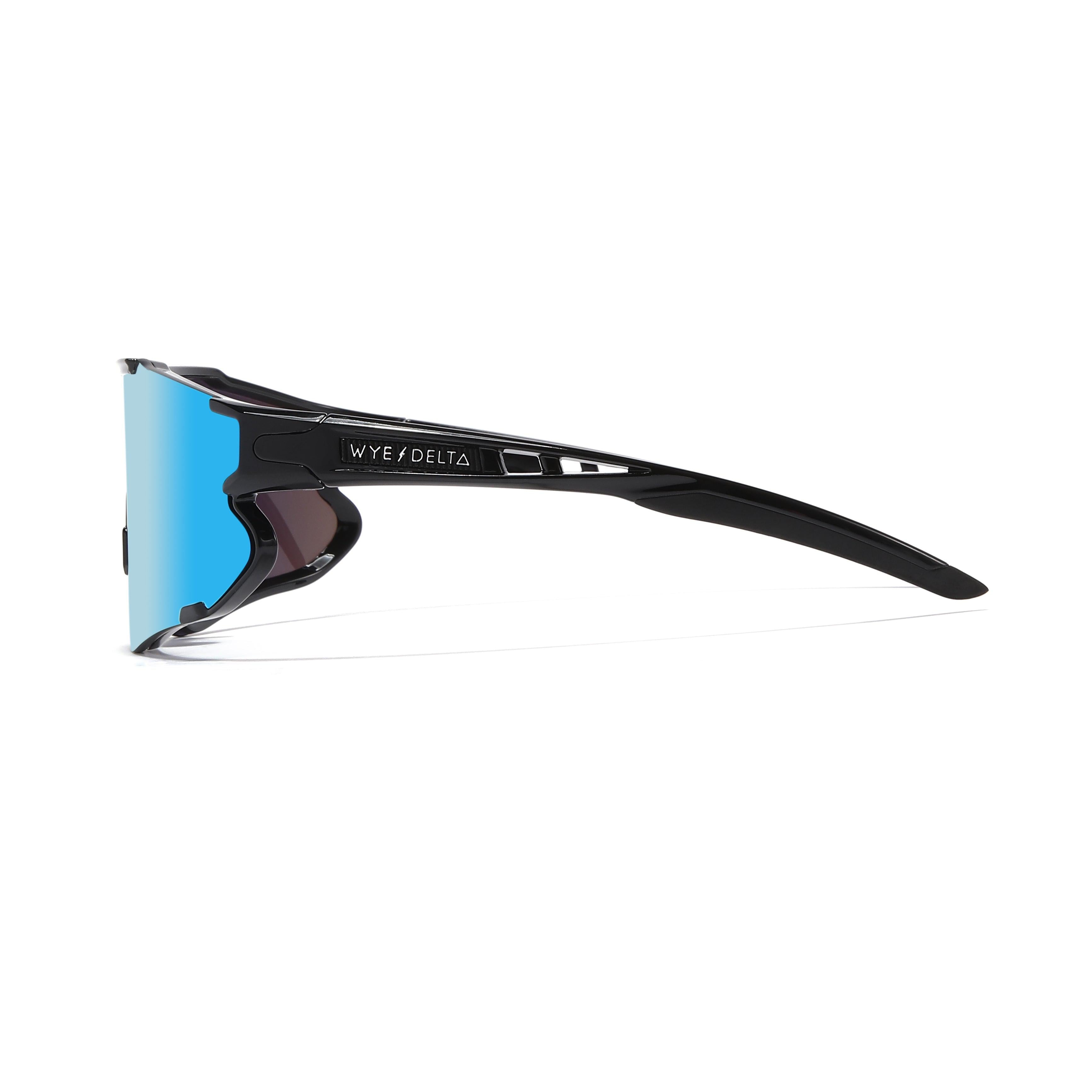 Wye Delta Z87+ HiViz Black Yellow Revo Safety Glasses