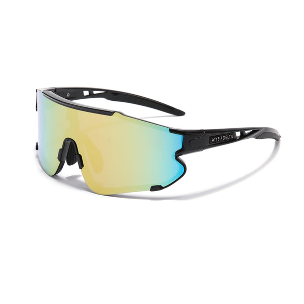 Wye Delta Z87+ HiViz Black Yellow Revo Safety Glasses