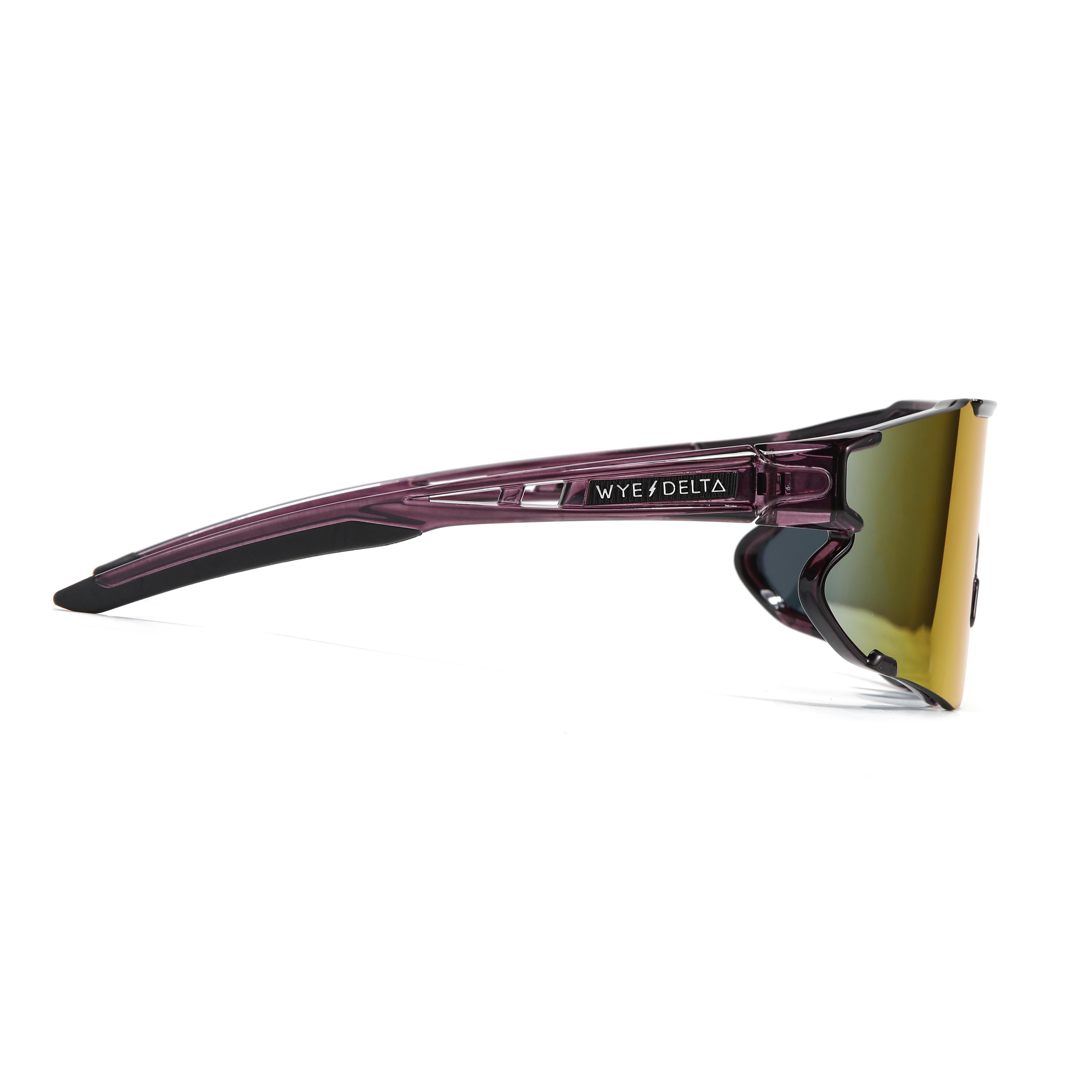 Wye Delta Z87+ HiViz Transparent Purple Polarized Safety Glasses