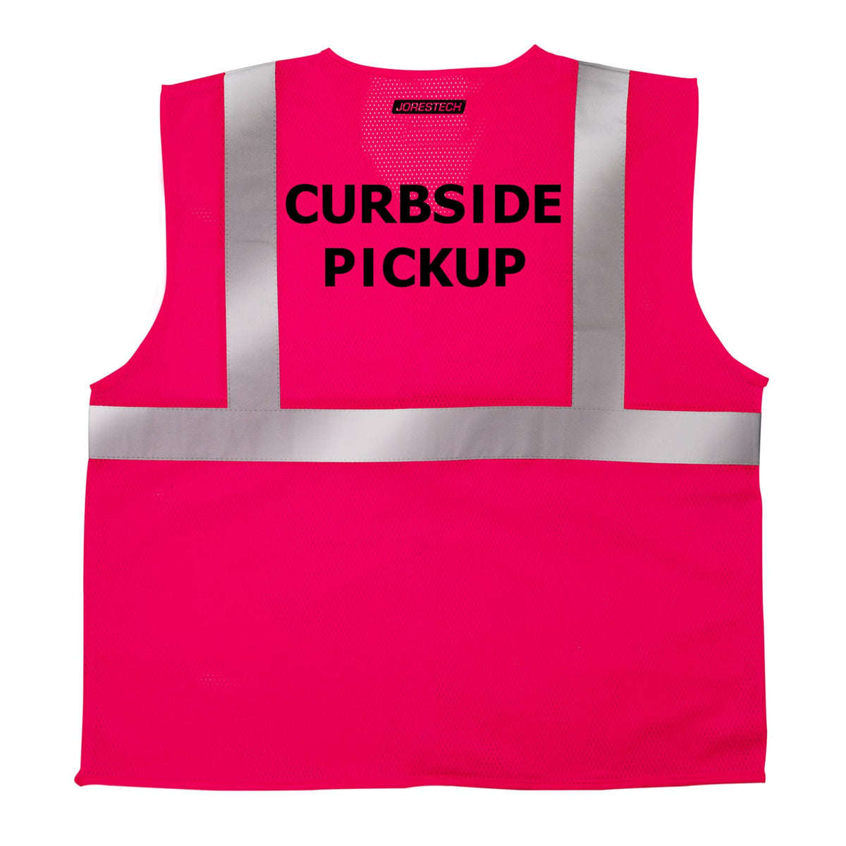 Jorestech Printed Hi-Vis Mesh Safety Vest with 2” Reflective Strips and Pocket - PinkFit Collection