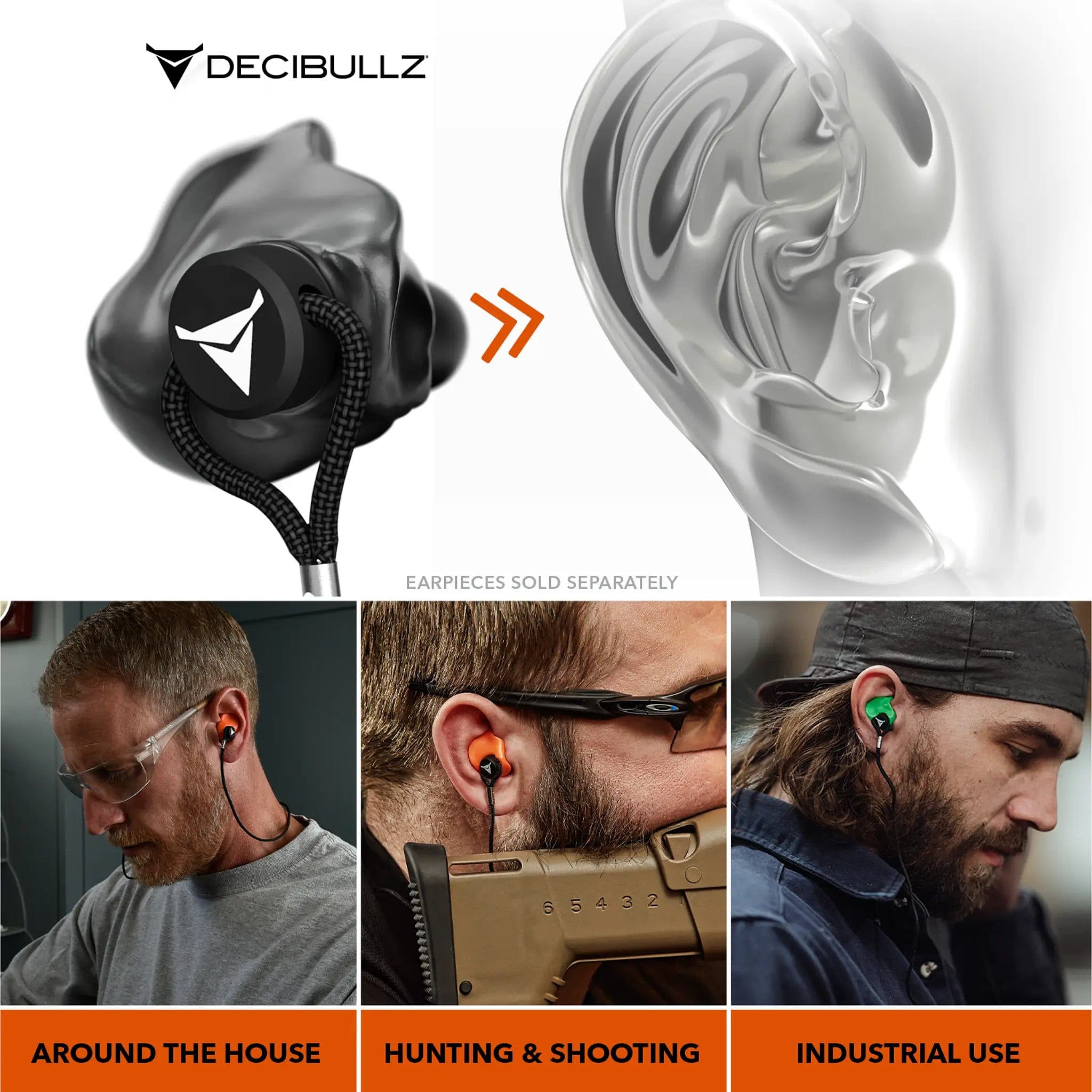 Decibullz Custom Molded Earplug Lanyard