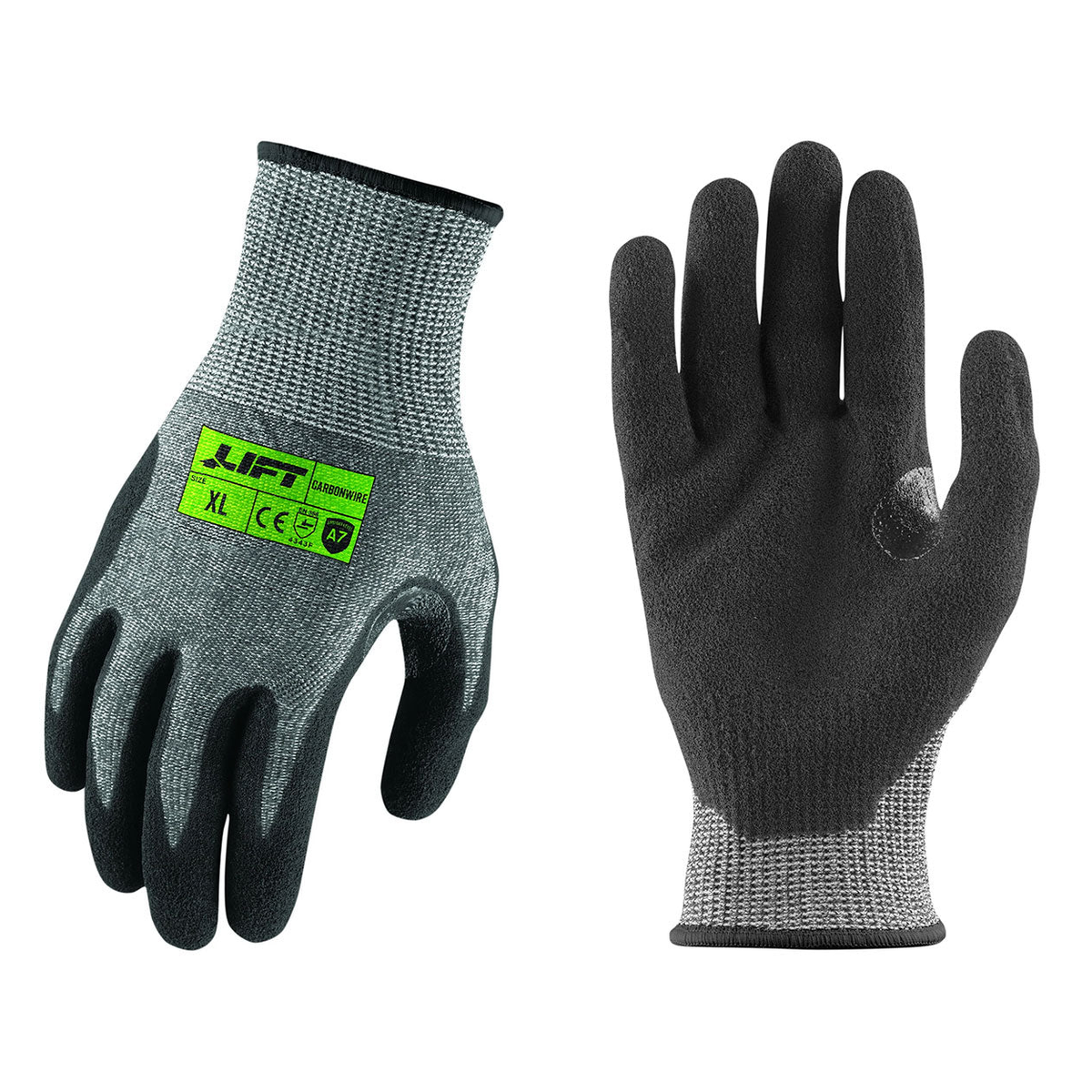 Lift Safety CarbonWire A7 Microfoam Nitrile Gloves