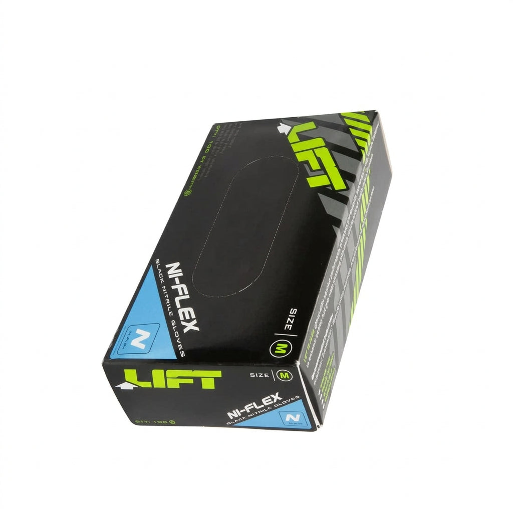 Box of 100 pairs of LIFT Safety NI-Flex 5 MIL Nitrile Disposable Gloves