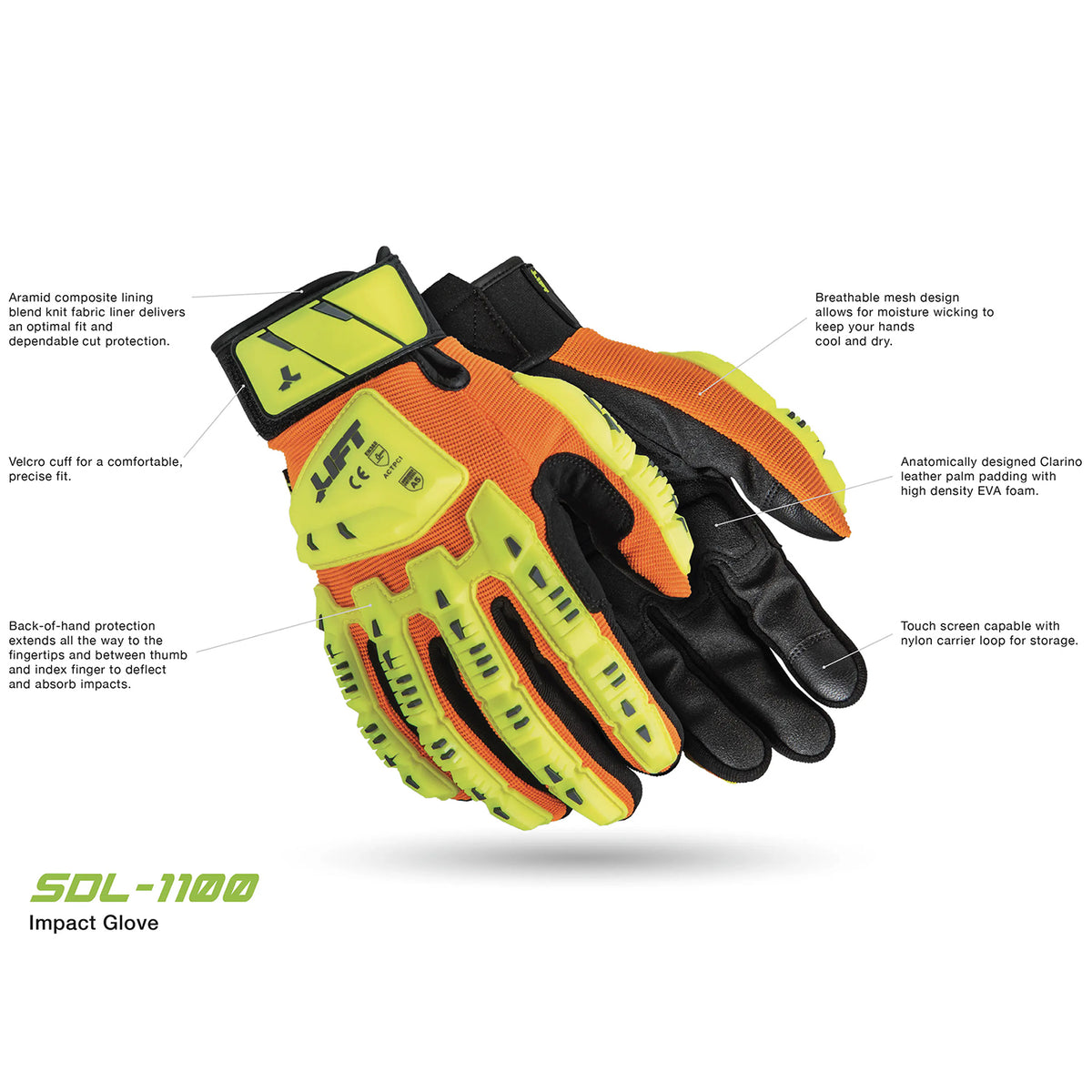 Lift Safety Super Duty SDS-1100 Impact Gloves