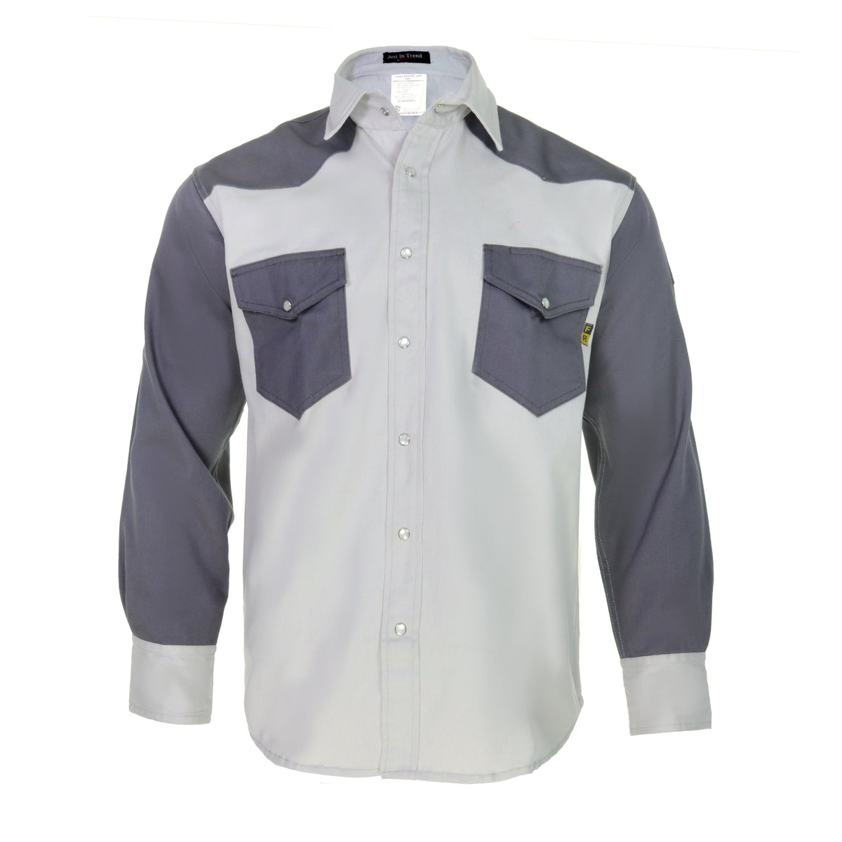 Just In Trend Flame-Resistant Western Style Two-Tone Shirt
