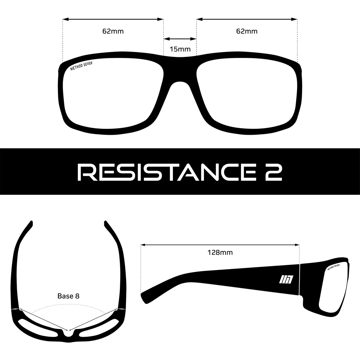 Method Seven Resistance 2 HPS Crystal Classic Grow Room Glasses