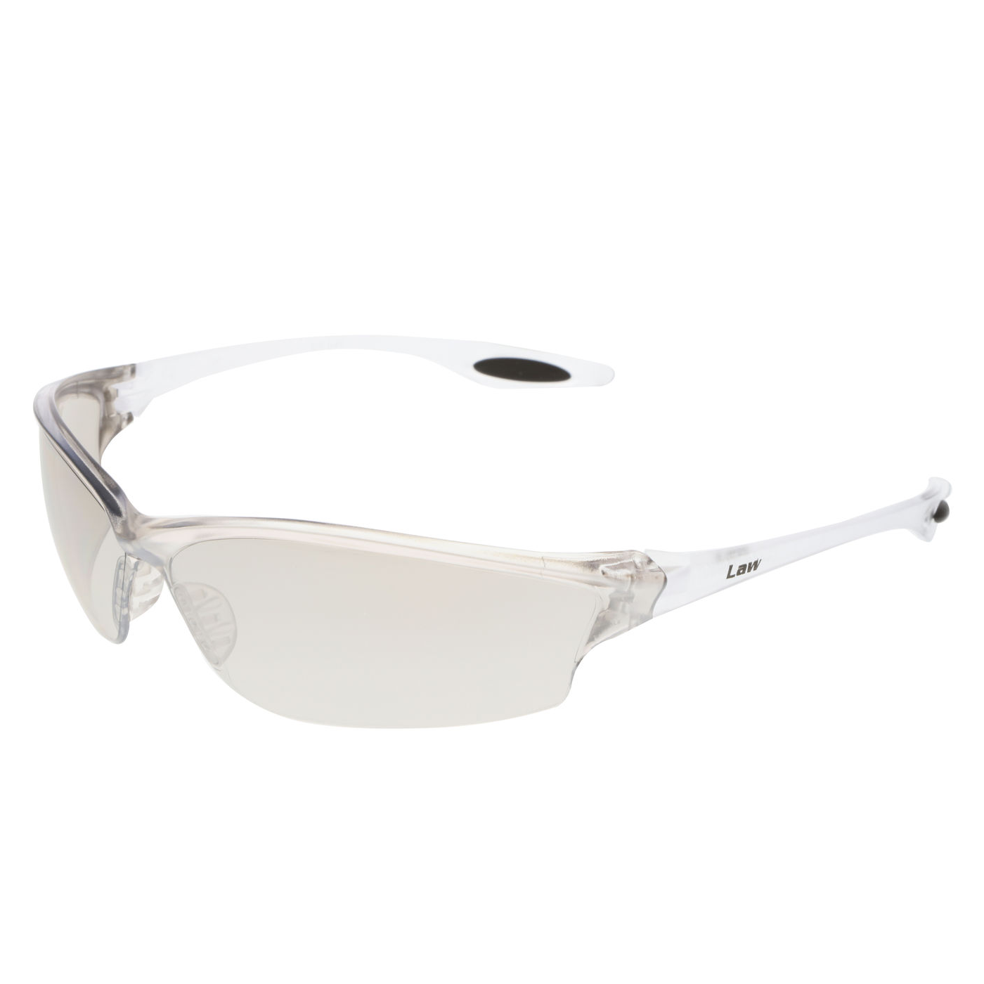 MCR Safety LW219 Law LW2 Safety Glasses - Clear Frame - Indoor/Outdoor Mirror Lens