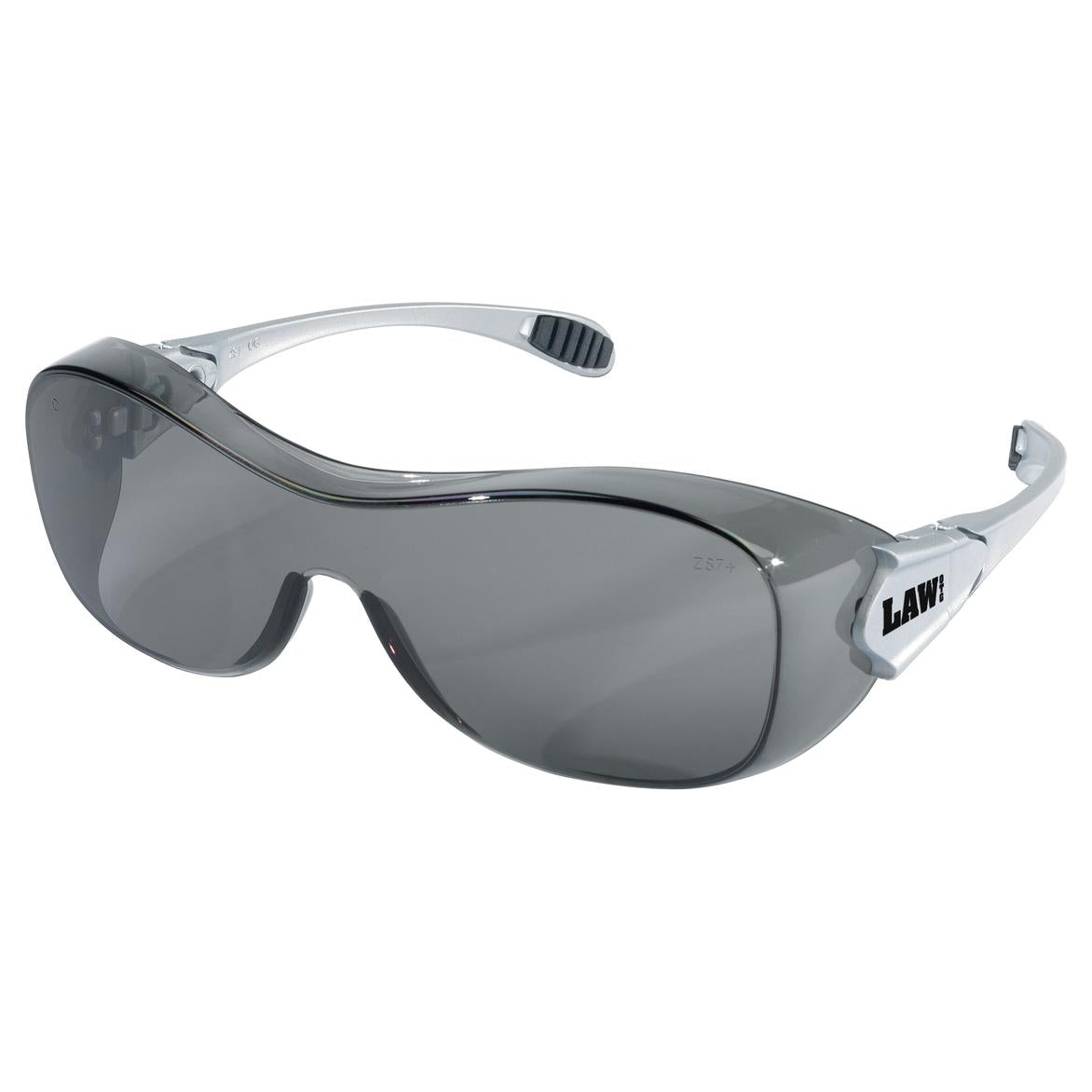 MCR Safety OG110AF Law OTG Safety Glasses with Gray Anti-Fog Lenses