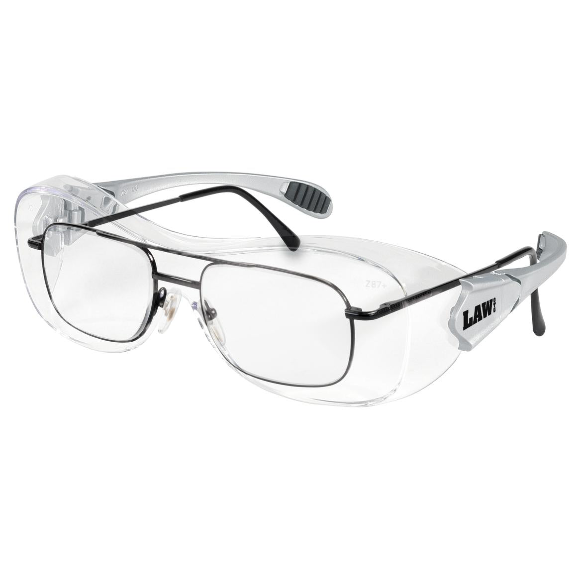 MCR Safety OG110AF Law OTG Safety Glasses worn over prescription frames