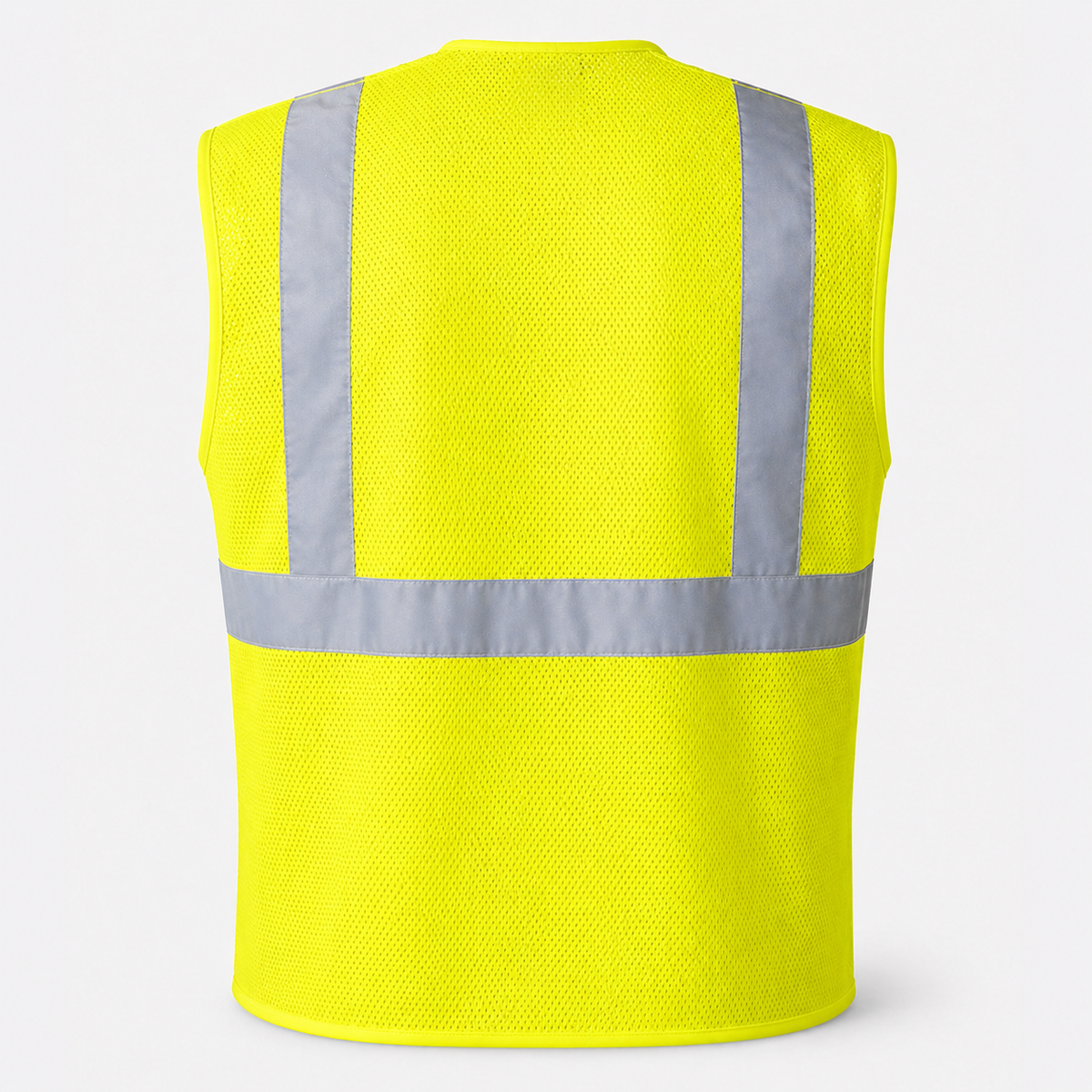 Jorestech Hi-Vis Yellow Mesh Tearaway Safety Vest with 2” Reflective Strips and Pocket