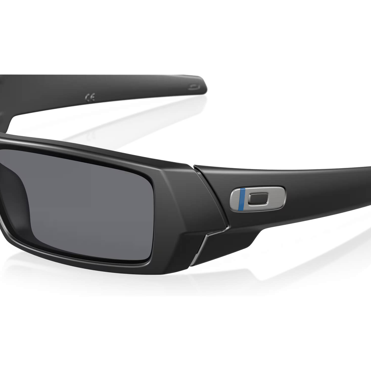 Oakley SI Thin Blue Line Gascan Sunglasses Matte Black with Grey Lenses-Safety Glasses USA