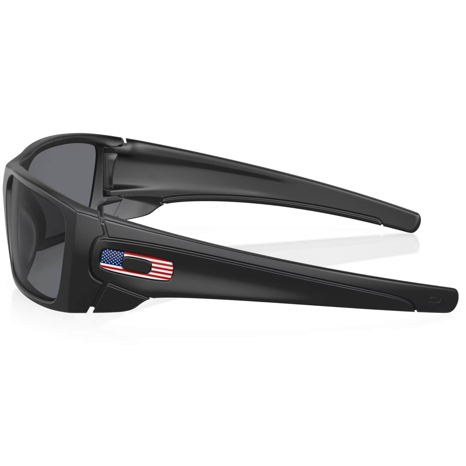Oakley SI Fuel Cell Matte Black with USA Flag and Grey Lens